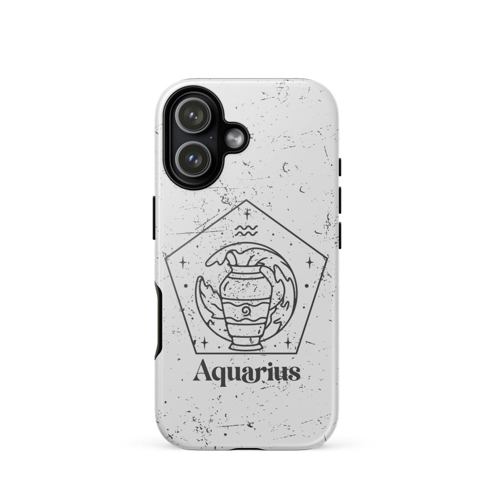 Aquarius Zodiac iPhone 17 Tough Case - Glossy Finish - https://ascensionemporium.net mockup